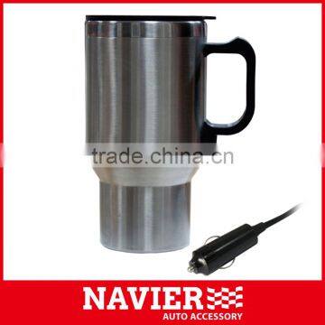 12V car electric heat kettle car water warmer 450ml travel mug