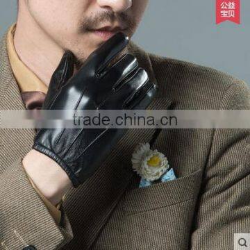 Hot Selling Men's PU Waterproof Leather Gloves photo-5
