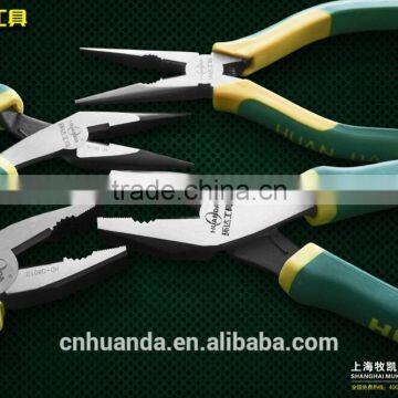 Combination Plier carbon steel mini flat nose pliers spring loaded