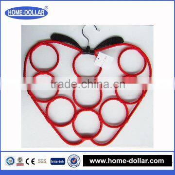 OEM service creative 9holes china manufacturer wholesale acrylic tie rack scarf/scarf display rack for store