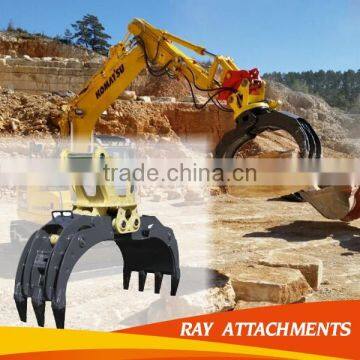 Hght quality 20T Excavator Hydraulic Rotating Grab for sale