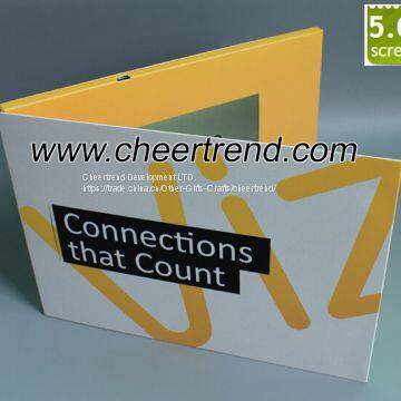 High quality handmade lcd 5 inch 480x272 greeting video player brochure,lcd advertising player