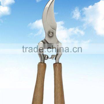 Professional bypass pruner / garden tool /garden shear with wooden handle