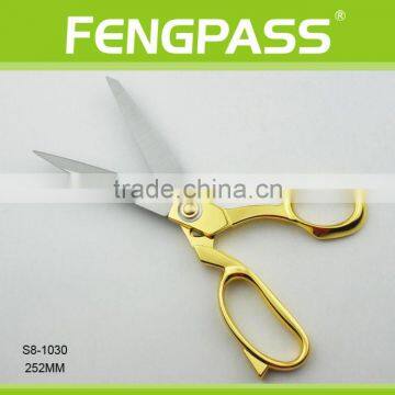 S8-1030 25.2cm 2Cr13 Stainless Steel Blade With Zinc Alloy Handle Tailoring Scissors photo-2