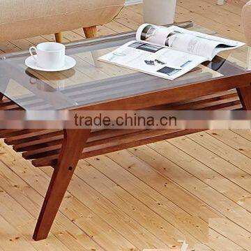 Wooden Round Tea Table Coffee Table, Mdf Modern Wood Coffee Table photo-6