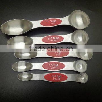 5pc Double Sided Stainless Steel Magnetic Measuring Spoon Set CK-S134