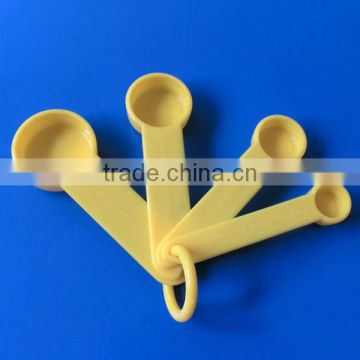 Yellow Plastic Measuring Spoon set