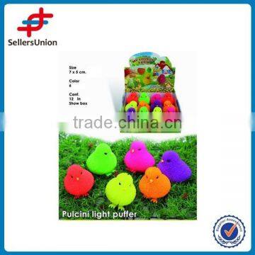 Silicone chicken toys with light, kids toys,