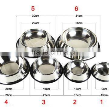 Stainless Steel No Tip No Slip Pet Food Bowl for Puppy Dog Cat photo-4