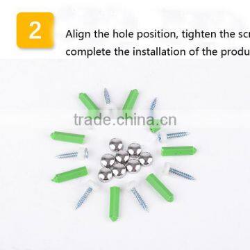 2016 The Hottest Wholesale Price Storage Bath Hardware Factory Supply Stainless Steel Towel Ring Square photo-5