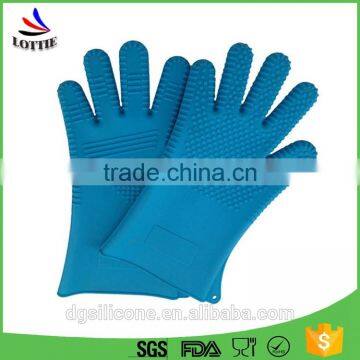 Hot sale kitchen waterproof silicone oven gloves heat resistant silicon gloves for cooking/silicone mitts