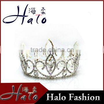 Big Pageant Crown Wholesale Rhinestone Fashion Tiaras