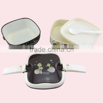 Double Layers Portable Square Plastic Bento Lunch Box photo-3