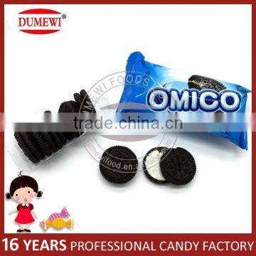 Halal Biscuits Mini Sandwich Milk Flavor Filled Biscuits Cookies photo-2