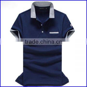 2016 New Style Sport Polo Shirt 100% Cotton High Quality Men's Color Combination Polo Shirt
