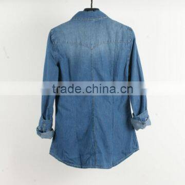 GZY Cotton Jeans Long Shirt Jeans Jacket Sewing Machine Price Jeans Factory China2017