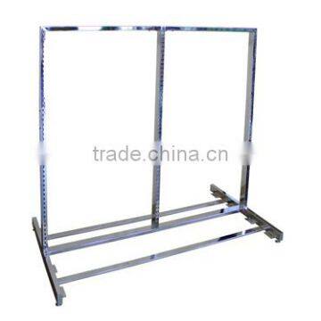 Wood/steel Two Side Clothes Hanger Sneakers Wheel Display photo-3