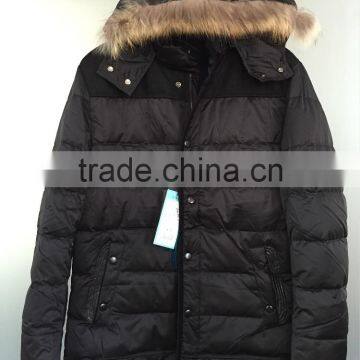 Men's Down Jacket Stock Textile Garments Stock Lot Sale Readymade Garments Stock Lot