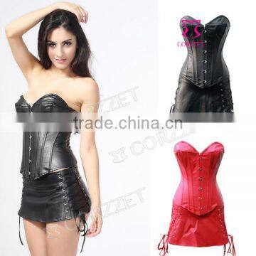 Hot Sale Girls Sexy Full Body Leater Corset Dress