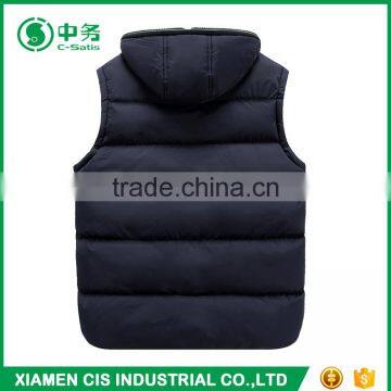 Morden Fashion Korean Style Zip Up Youth Mens Winter Duck Down Vest for Sale photo-5