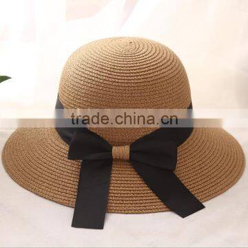 Zm40591b New Fashion Custom Women Hat /beach/sun Visor/ Bowknot Hat photo-5