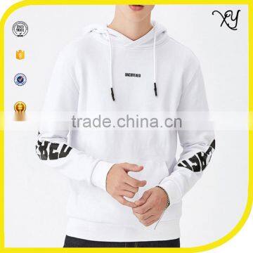 2017 Custom Printed Mens Cotton Hoodies Sweatshirt Pullover with embroidered logo
