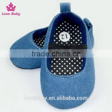 Denim Color Point Baby Girls Prewalker Shoes Buster Brown Baby Walking Shoes LBF2015122304 photo-3