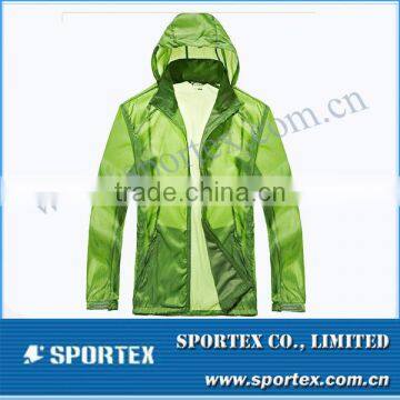 Functional Xiamen Sportex men's windbreaker jacket, mens polyester windbreaker, mens lightweight jacket OEM#13099