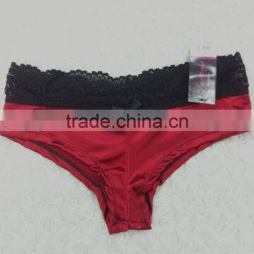OEM Service Supply Type Sexy Ladies Satin Panties Underwear