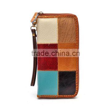 R0033H Hot Sale Fashion Splicing Leather Wallet photo-2