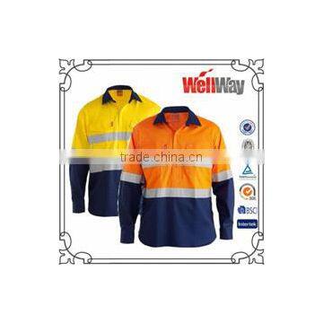 PU COATING UPF 50+ CUSTOMIZED HI VIS YELLOW WORK JACKET