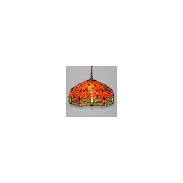 Tiffany chandelier classic European art of dragonfly pattern pastoral personality den restaurant chandelier