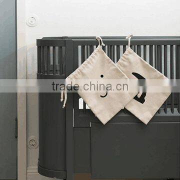 Drawstring Shoe Cloth Canvas Travel Storage Bag Pouch For Kids Children photo-3