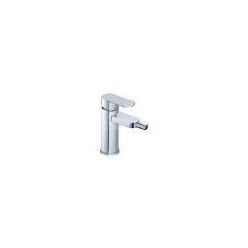 Ceramic Single Hole Bathroom Sink Faucet , Single Handle Brass Bidet Taps