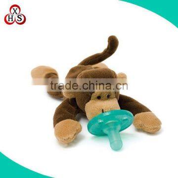 animal plush pacifier customized baby stuffed toys pacifier