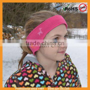 3/4 sport headband with velvet lined double layer headband