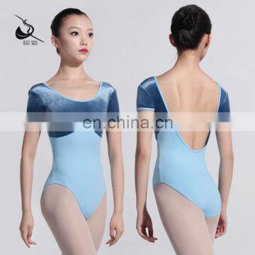 117141030 Velvet Leotards Low Back Ballet Leotard