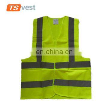 Professional standard size yellow safety vest for emergency