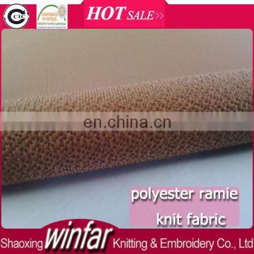 Winfar Textile Hot Sell Knit 96% Polyester 4% Spandex Ramie Women Dress Scuba Fabric