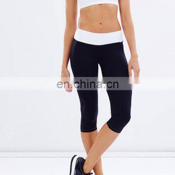 technical white wasit band run fit seamless legging