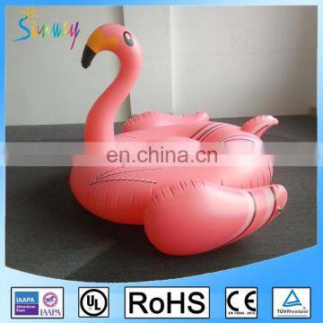 Custom 6p Eco-friendly PVC Inflatable Pool Flamingo Pool Float 190cm