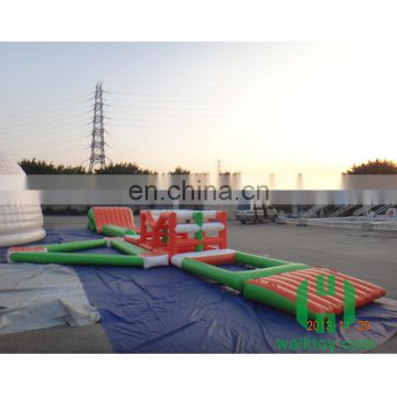 Durable 0.9mm pvc large inflatable water park giant floating aqua park