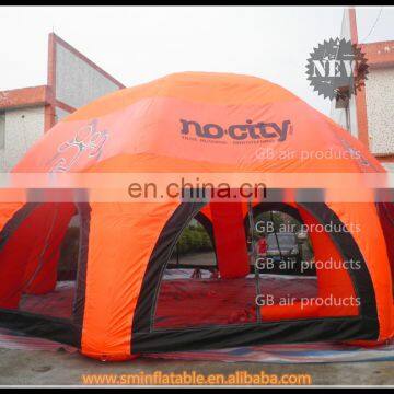 Giant inflatable tent, inflatable orange dome tent, inflatable igloo tent for sport event