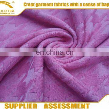 China manufacturer polyester spandex DTY super soft plain dyed jacquard fabric for garments