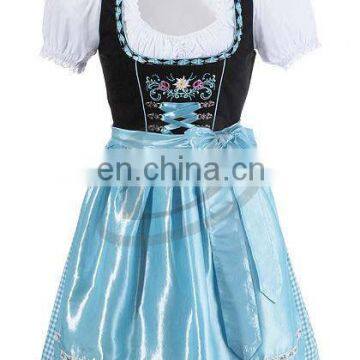 2015 High Quality Mini Dirndl and Blouse with Apron (Oktoberfest Clothing)