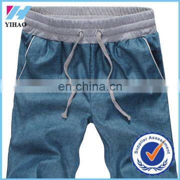 Yihao custom summer swimming trunks men beach shorts drawstrings front training shorts fitness sports short