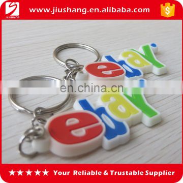 custom words shaped logo alphabet pvc keychains for promotion