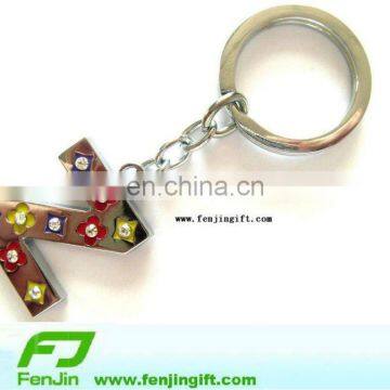 z letter metal keychain