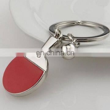 OEM hot sale amazing zinc alloy table tennis keychain