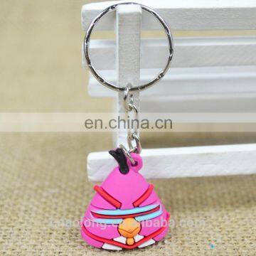 3D logo custom advertising gifts soft pvc plastic keychain/keyring